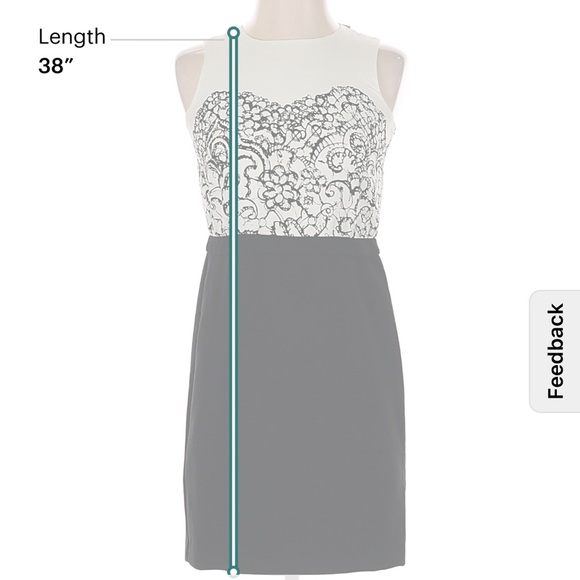 LOFT Black and White Dress - Picture 3 of 6